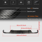 Mercedes E-class W211 2002-2009 Diffuseur de pare-chocs arrière pour E55 AMG 2003-2006, Carbone photo 6