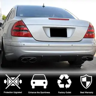 Diffuseur de pare-chocs arrière pour E55 AMG 2003-2006, Carbone photo 3