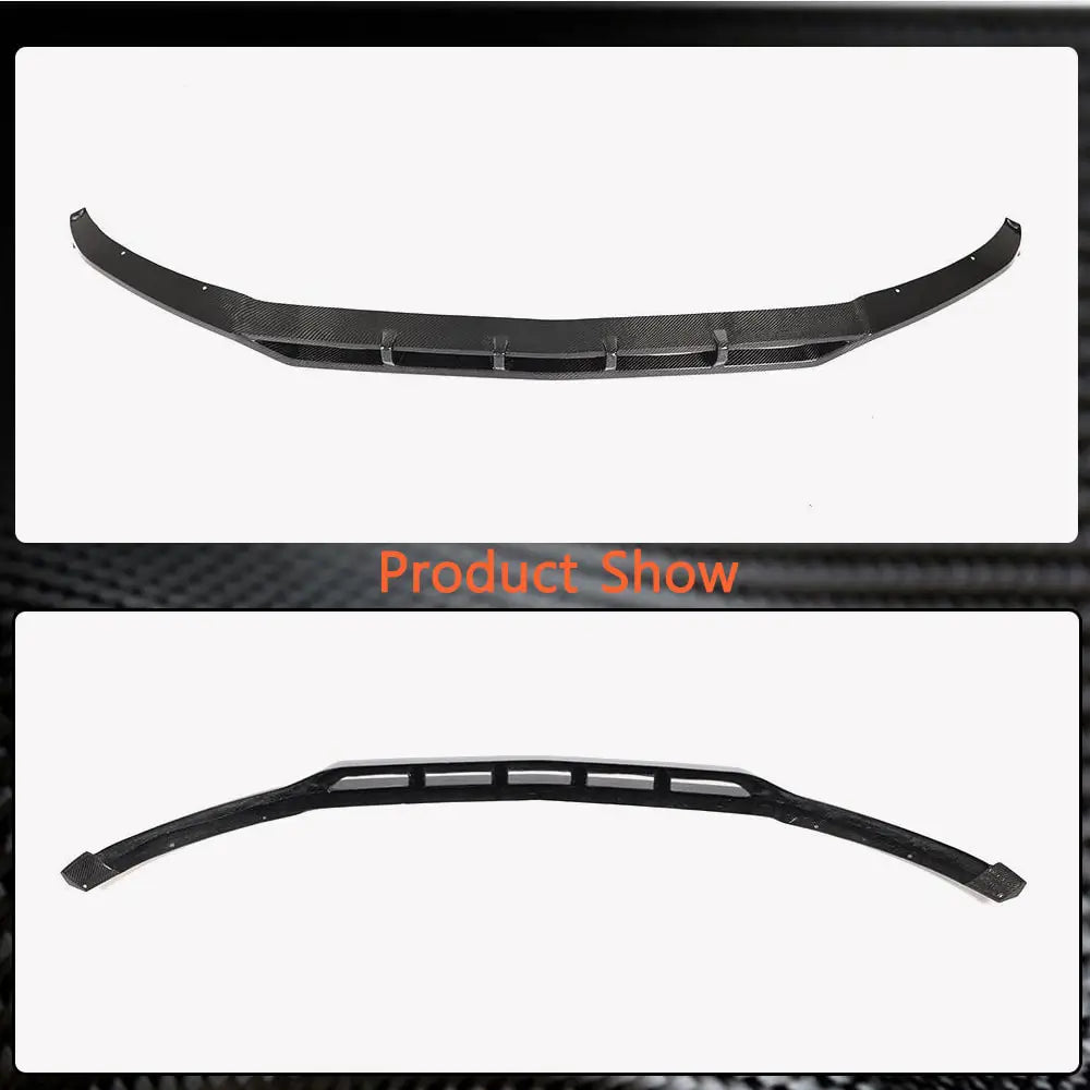 Mercedes GLC X253 2015-2022 Lame avant pour pare-chocs AMG-Line 2020+, Carbone photo 6
