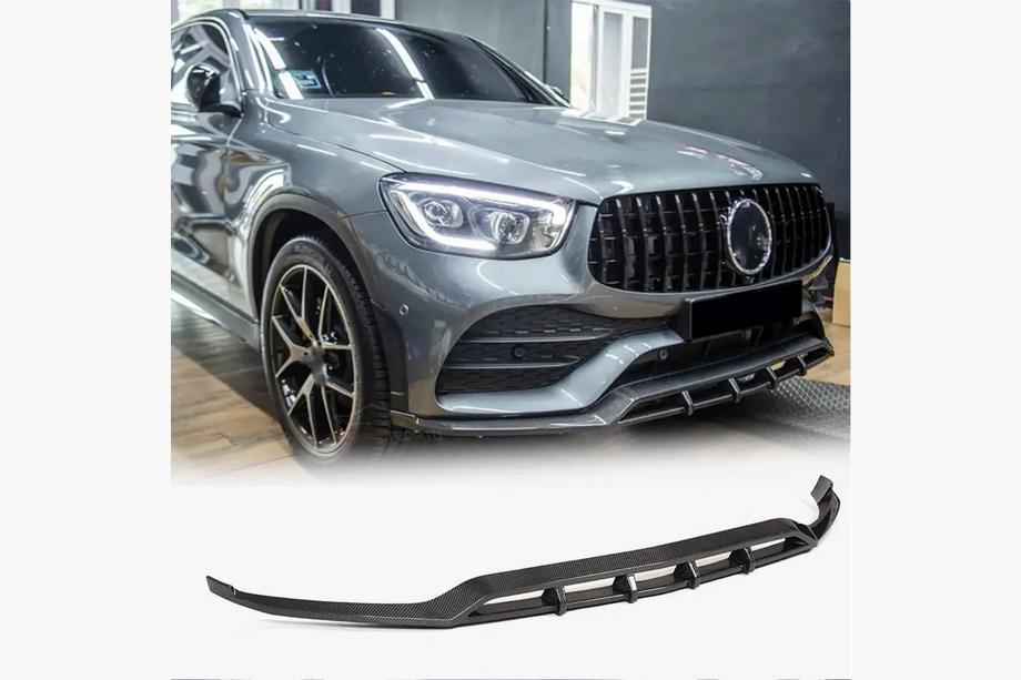 Mercedes GLC X253 2015-2022 Lame avant pour pare-chocs AMG-Line 2020+, Carbone Image