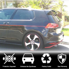 Volkswagen Golf 7/E-Golf 2012-2020 Aileron V6 (pour GTI/R HB, Plastique) photo 5