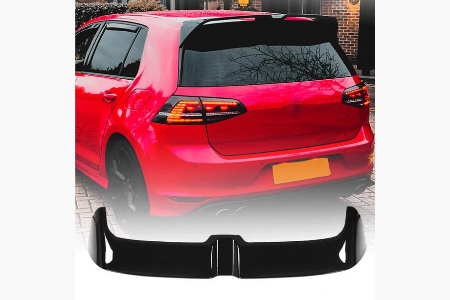 Volkswagen Golf 7/E-Golf 2012-2020 Aileron V6 (pour GTI/R HB, Plastique) Image