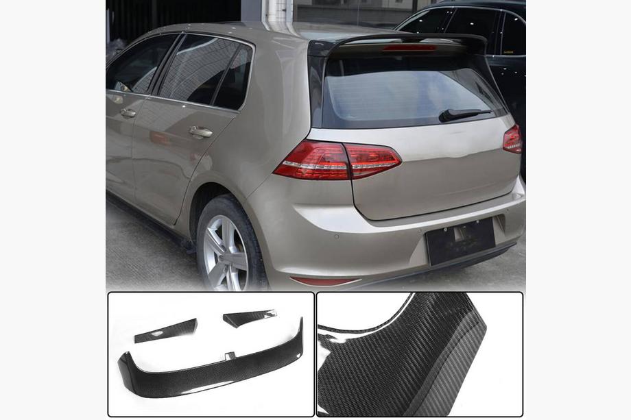 Volkswagen Golf 7/E-Golf 2012-2020 Spoiler V2 (pour Base/R-Line HB, Carbone) Image