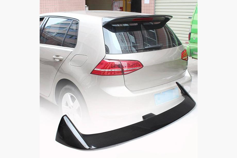 Volkswagen Golf 7/E-Golf 2012-2020 Spoiler V6 (pour Base/R-Line HB, Carbone) Image