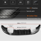 Volkswagen Golf 7/E-Golf 2012-2020 Diffuseur de Pare-chocs Arrière V2 (pour Base/GTI HB 2012-2017, Carbone) photo 5