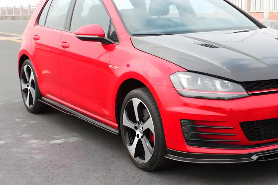 Volkswagen Golf 7/E-Golf 2012-2020 Bas de Caisse (pour GTI HB 2012-2017, Carbone) Photo 1