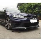 Volkswagen Golf 7/E-Golf 2012-2020 Lame avant pare-chocs (pour R/R-Line 2012-2017, Carbone) photo 2