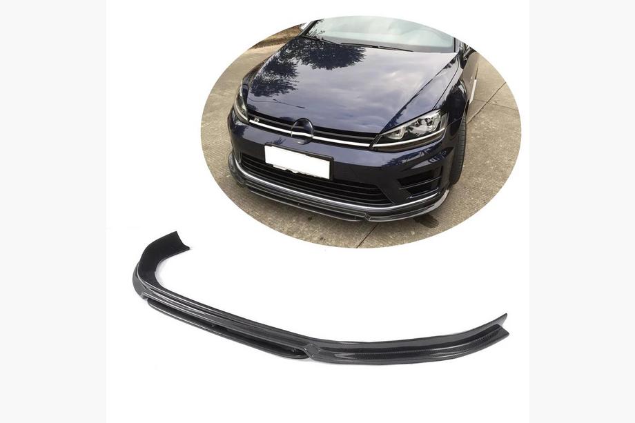 Volkswagen Golf 7/E-Golf 2012-2020 Lame avant pare-chocs (pour R/R-Line 2012-2017, Carbone) Image