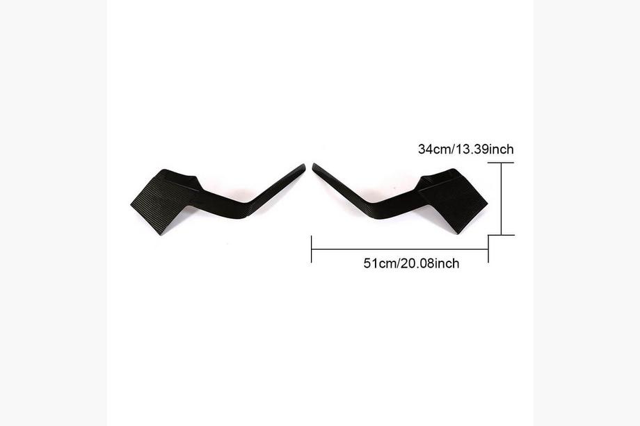 Volkswagen Golf 7/E-Golf 2012-2020 Lame de pare-chocs avant (R/R-line HB 2017-2020, Plastique) Photo 7