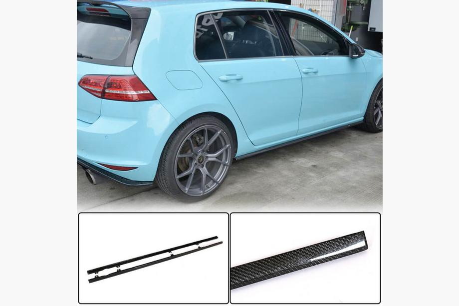 Volkswagen Golf 7/E-Golf 2012-2020 Bas de Caisse (pour R/R-Line 2017-2020, Carbone) Photo 1