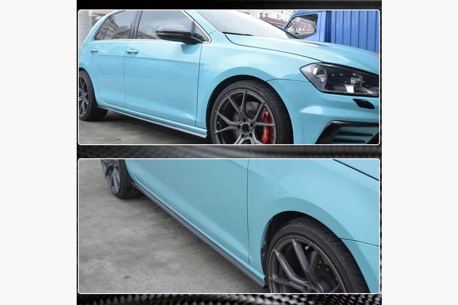 Volkswagen Golf 7/E-Golf 2012-2020 Bas de Caisse (pour R/R-Line 2017-2020, Carbone) Photo 4