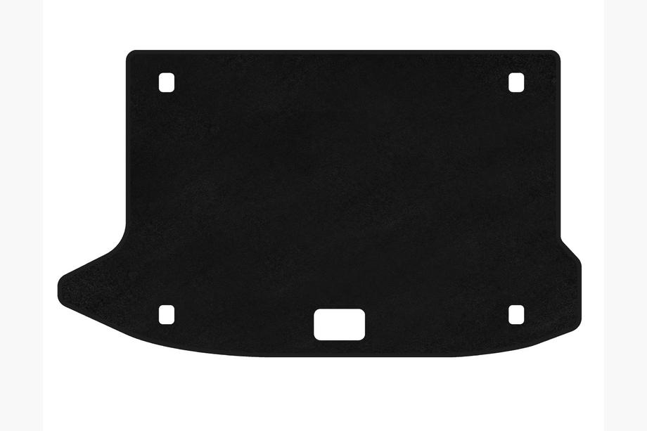 Hyundai Kona 2017-2023 Tapis de coffre textile Premium V3 (Noir) Image