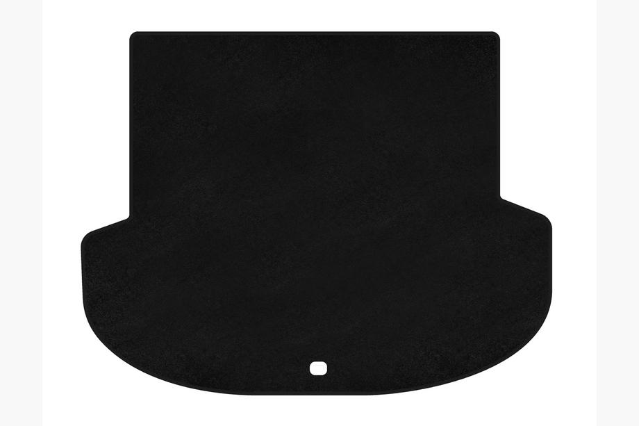Hyundai Santa Fe 4 2018-2023 Tapis de coffre textile Premium (2018-2020, Noir) Photo 1