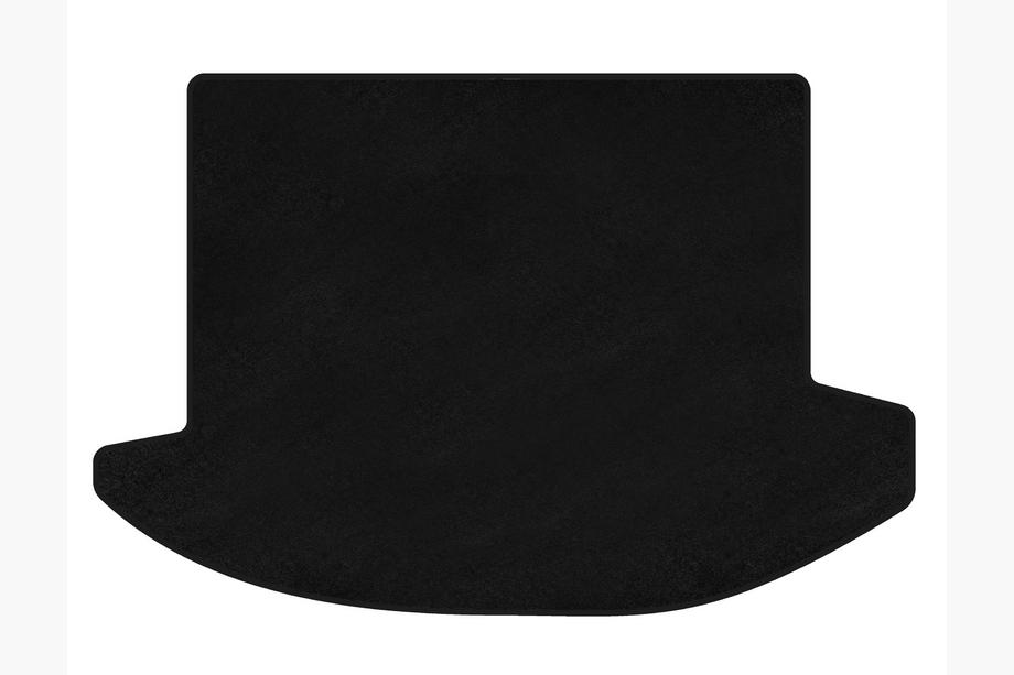 Kia Carens 1999-2012 Tapis de coffre textile Premium (2006-2012, 2 rangées, 7 places, Noir) Photo 1