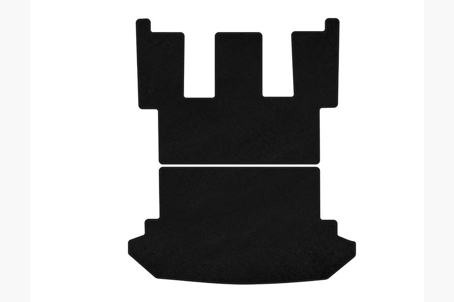 Peugeot 807 2002-2014 Tapis de coffre textile Premium (Noir) Photo 1
