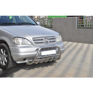 Pare-buffle (Inox) Mercedes ML W163 1997-2005 photo 4