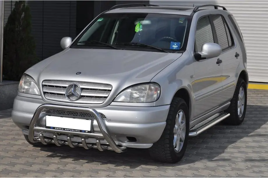 Mercedes ML W163 1997-2005 Pare-buffle (Inox) Photo 5