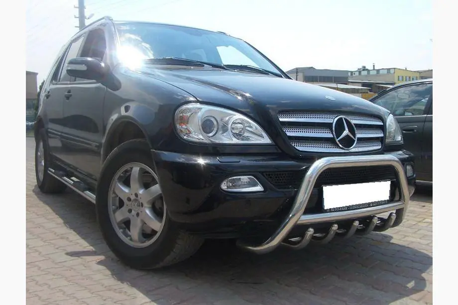 Mercedes ML W163 1997-2005 Pare-buffle (Inox) Photo 2