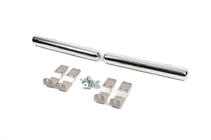 Mercedes Sprinter W901/902/903/904/905 1995–2006 Tubes lateraux derriere la roue arriere (2 pcs, inox) Empattement Long photo 2