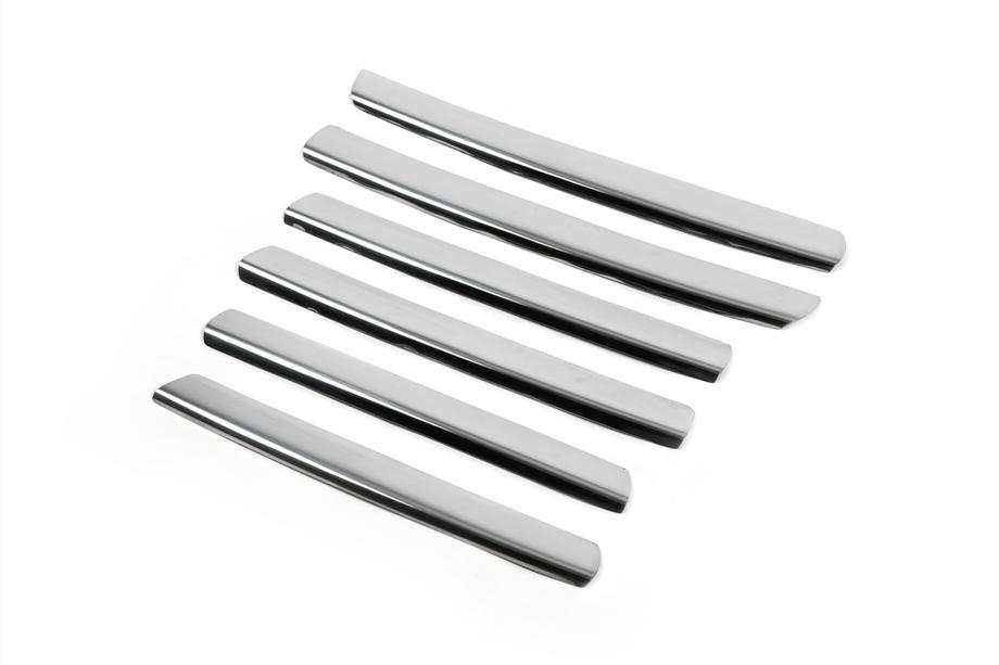 Volkswagen Touran 2003-2010 Couvre-Calandre Chromés (6 pcs, Acier Inoxydable) Photo 5