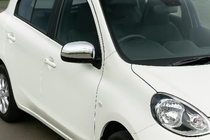 Nissan Micra K13 2011-2016 Couvre-Rétroviseurs (2 pcs, Acier Inoxydable) photo 1