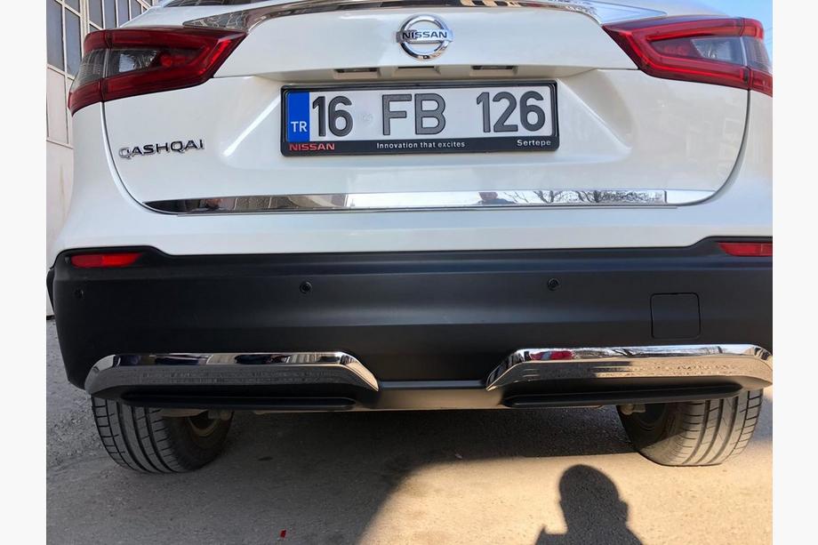 Nissan Qashqai 2014-2021 Baguette de coffre inox Carmos - Acier Inoxydable Turc Photo 2
