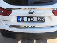 Nissan Qashqai 2014-2021 Baguette chromée au-dessus de la plaque d'immatriculation (inox) Carmos - Acier Inoxydable Turc photo 6