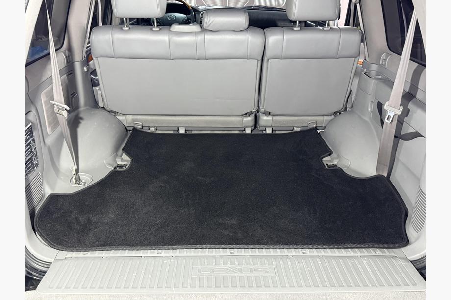 Lexus LX470 1998-2007 Tapis de coffre textile Premium 2 pcs Noir (7 places) Image