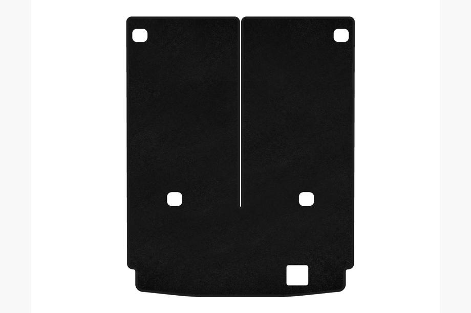 Mercedes GL class X164 2006-2012 Tapis de coffre textile Premium (7 places avec 3e rangée rabattue, Noir) Image