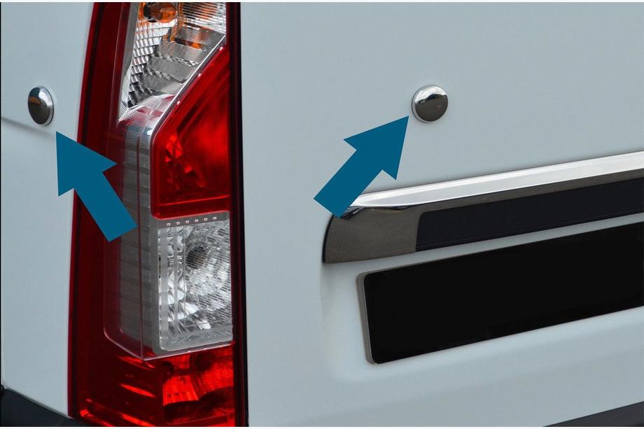 Renault Master 2011-2023 Caches de porte (4 pcs, inox) Image