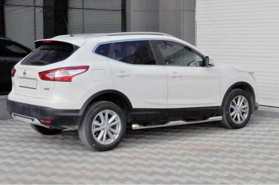 Nissan Qashqai 2014-2021 Barres Latérales (2014-2017, 2 pcs, Inox) Image