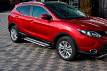 Nissan Qashqai 2014-2021 Marchepieds Latéraux Type X5 (2 pcs, Aluminium) photo 1