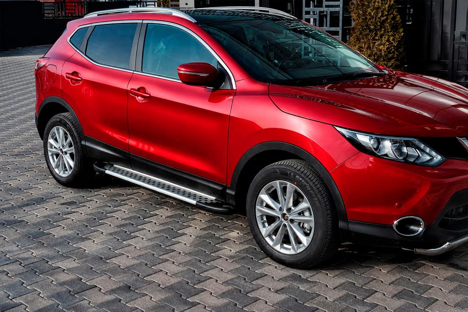 Nissan Qashqai 2014-2021 Marchepieds Latéraux Type X5 (2 pcs, Aluminium) Image