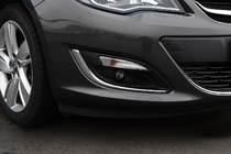 Opel Astra J 2009-2015 Couvre-phares antibrouillard (2 pcs, inox) 2013-2017, Carmos photo 1