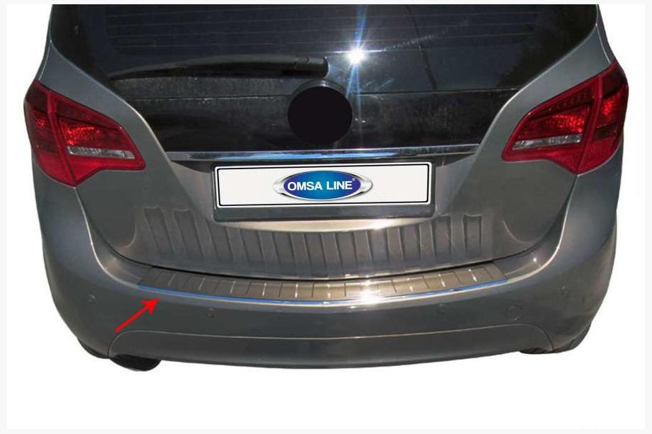 Opel Meriva 2010-2017 Protection de Pare-chocs Arrière OmsaLine (Inox) Image