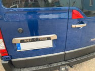Opel Movano 2010-2021 Baguette inox au-dessus de la plaque d'immatriculation photo 2