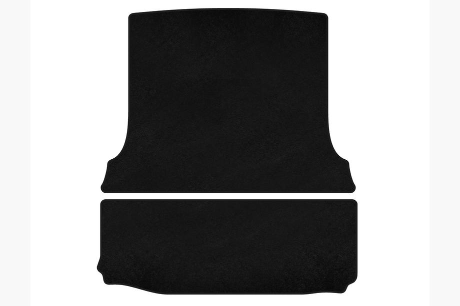 Fiat Fiorino/Qubo 2008-2024 Tapis de coffre textile Classic (Chargement, Noir) Photo 1