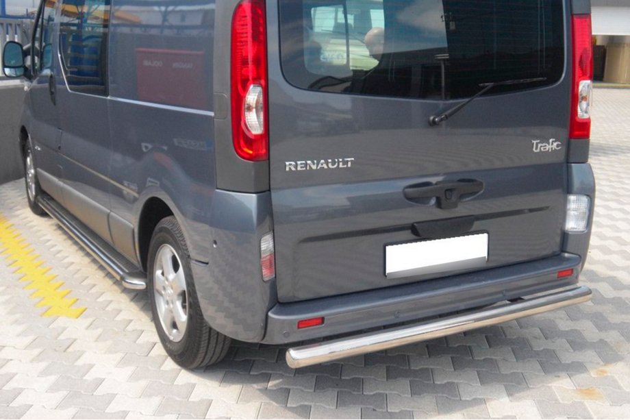 Renault Trafic 2001–2015 Protection Arriere AK002 (Inox) Image