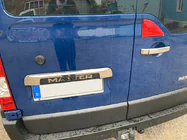 Renault Master 2011-2023 Baguette inox au-dessus de la plaque d'immatriculation photo 2