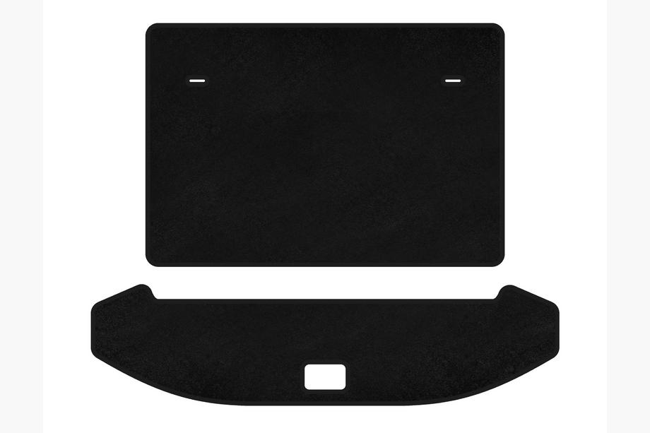 Jetour X70 2018- Tapis de coffre textile Classic (3 rangées, Noir) Image
