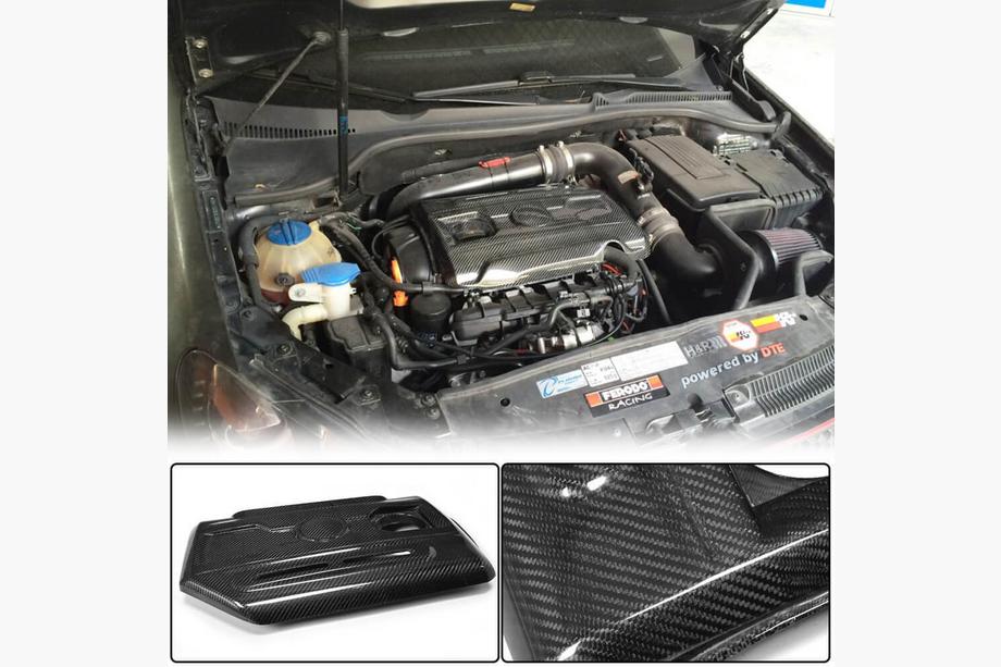 Volkswagen Golf 6 2008-2014 Cache moteur (pour GTI HB 2010-2013, Carbone) Image