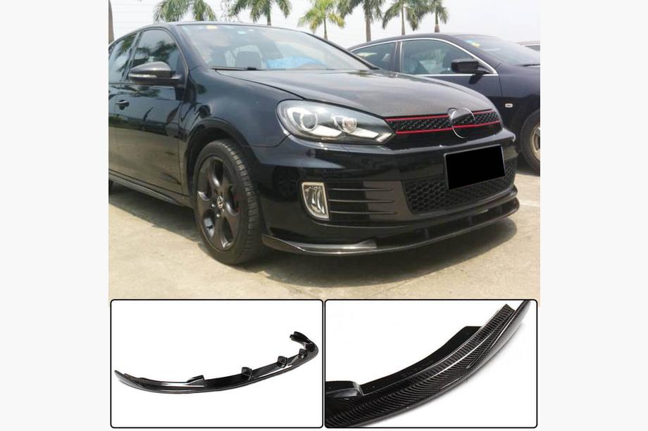 Volkswagen Golf 6 2008-2014 Lame Avant V2 pour GTI HB 2010-2013 Carbone Photo 1