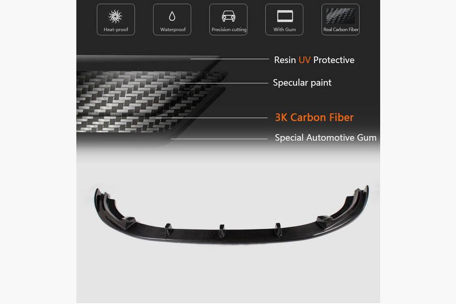 Volkswagen Golf 6 2008-2014 Lame Avant V2 pour GTI HB 2010-2013 Carbone Photo 5