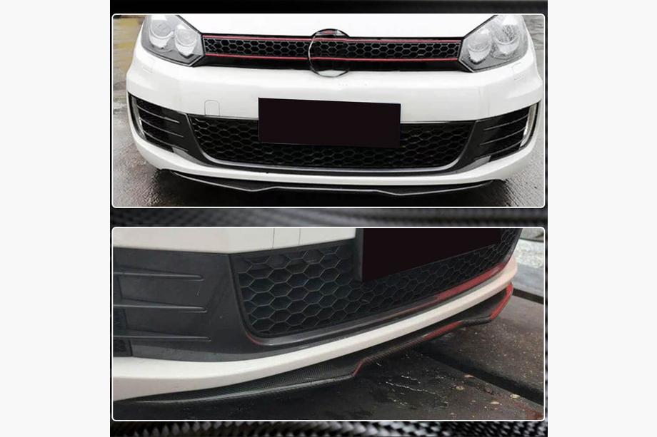 Volkswagen Golf 6 2008-2014 Lame avant Lip V4 pour GTI HB 2010-2013 Carbone Photo 4
