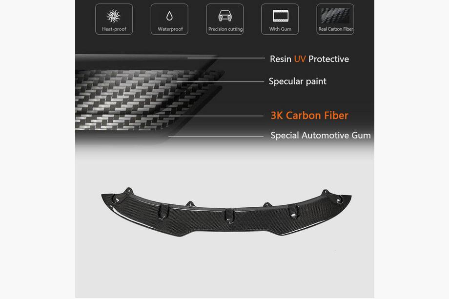 Volkswagen Golf 6 2008-2014 Lame avant Lip V4 pour GTI HB 2010-2013 Carbone Photo 5