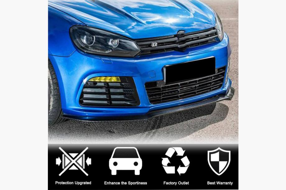 Volkswagen Golf 6 2008-2014 Lame avant V1 pour R HB 2010-2013, Carbone Photo 2