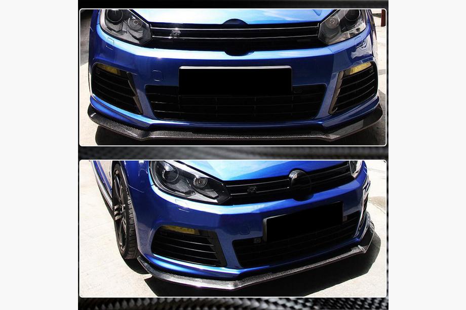 Volkswagen Golf 6 2008-2014 Lame avant V1 pour R HB 2010-2013, Carbone Photo 3