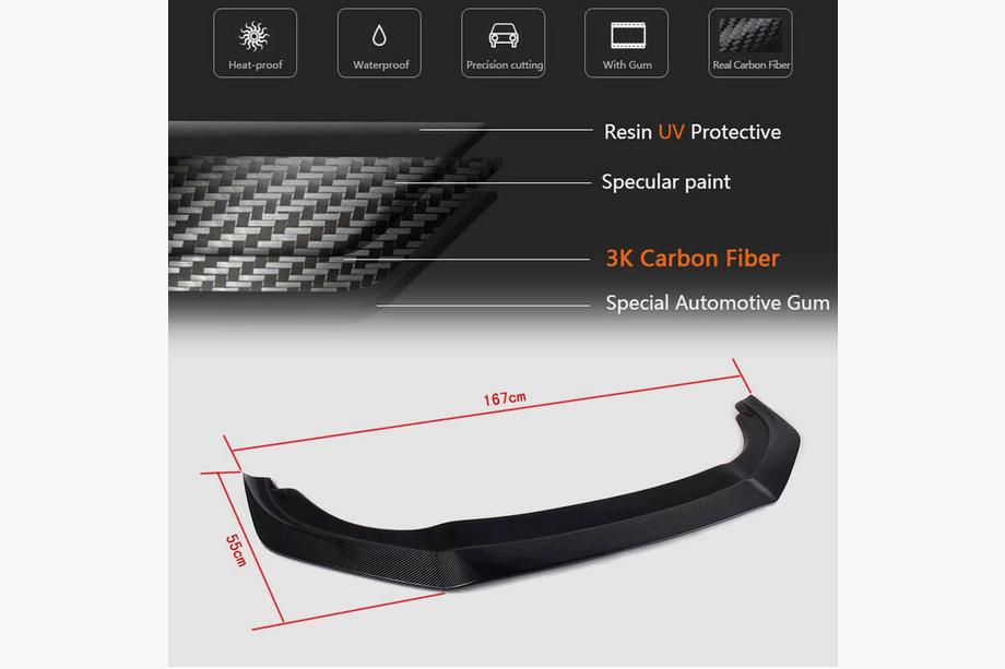 Volkswagen Golf 6 2008-2014 Lame avant V2 pour R HB 2010-2013 Carbone Photo 5