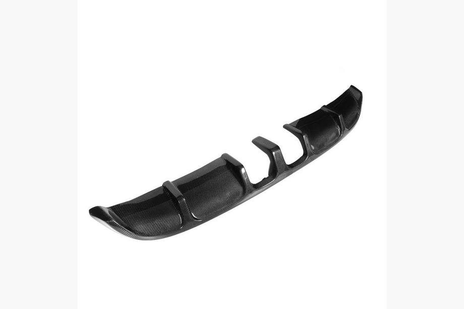 Volkswagen Golf 6 2008-2014 Diffuseur de Pare-chocs Arrière V2 (pour Base HB 2010-2013, Carbone) Photo 2