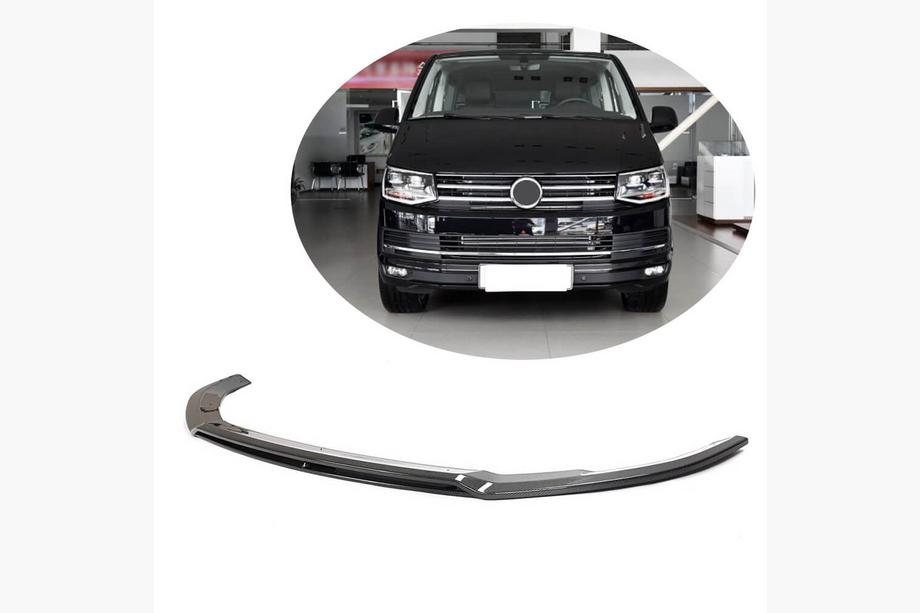 Volkswagen T6 2015-2024 Lame de Pare-chocs Avant Lip (pour 2015-2019, Carbone) Image